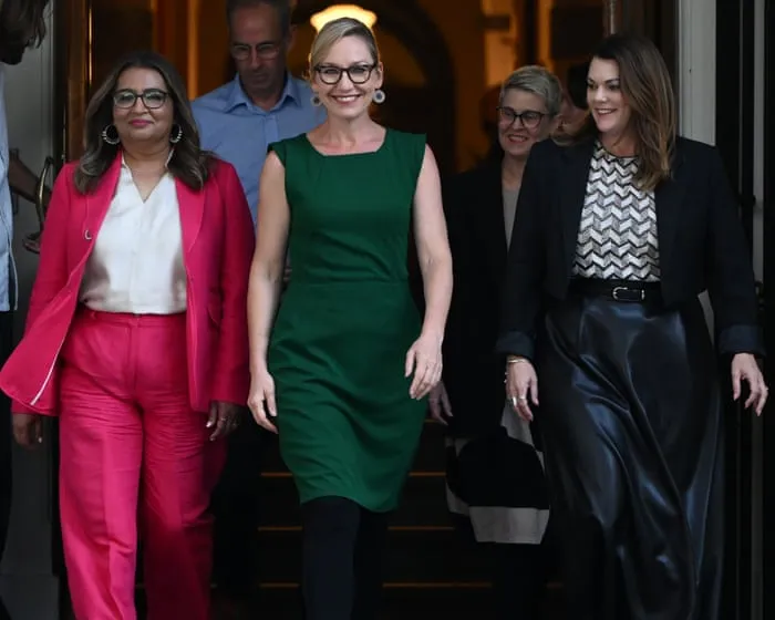 Sarah Hanson-Young and Mehreen Faruqi announce Greens leadership tilt after Larissa Waters’ shock resignation