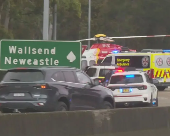Five-year-old girl in a coma and P-plater charged after car hits crowd of NRL fans in Newcastle