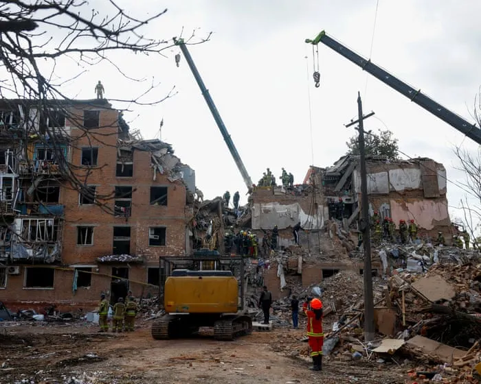 Ukraine says Russia bombed apartment block as birthday gift for Putin