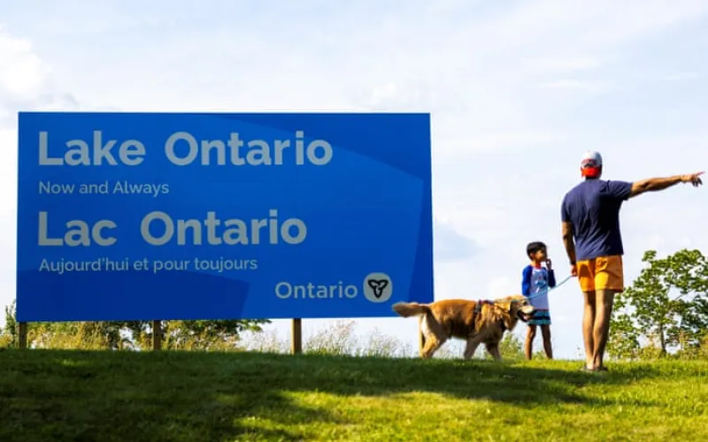 Canada erects giant ‘Lake Ontario’ sign as spat with Trump over name escalates