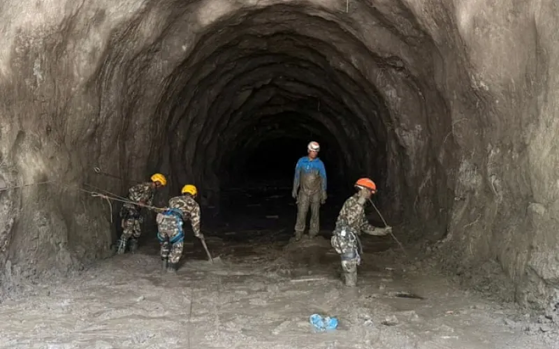 Dozens of trapped hydropower tunnel workers in Nepal could still be alive, official says