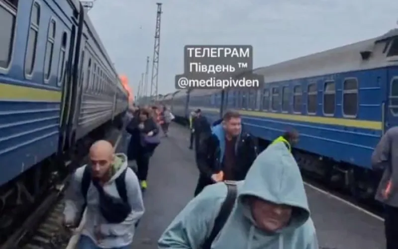 Russian strike on passenger train will not deter Ukraine’s backers, Nato chief says