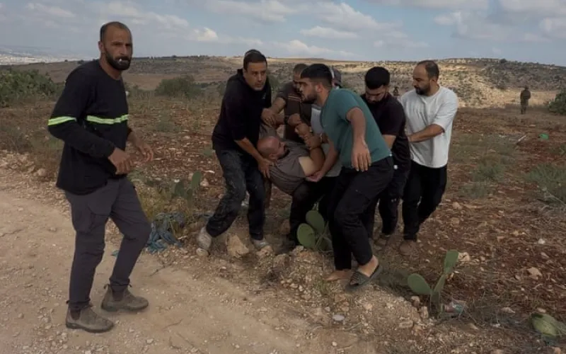 IDF soldier filmed shooting Palestinian in leg amid West Bank settler standoff