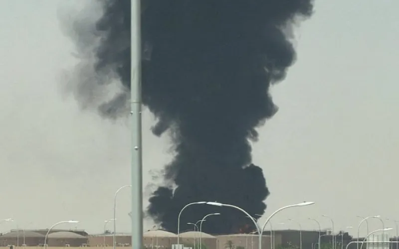 Thick smoke seen near Riyadh airport as Houthis claim attack on Saudi capital