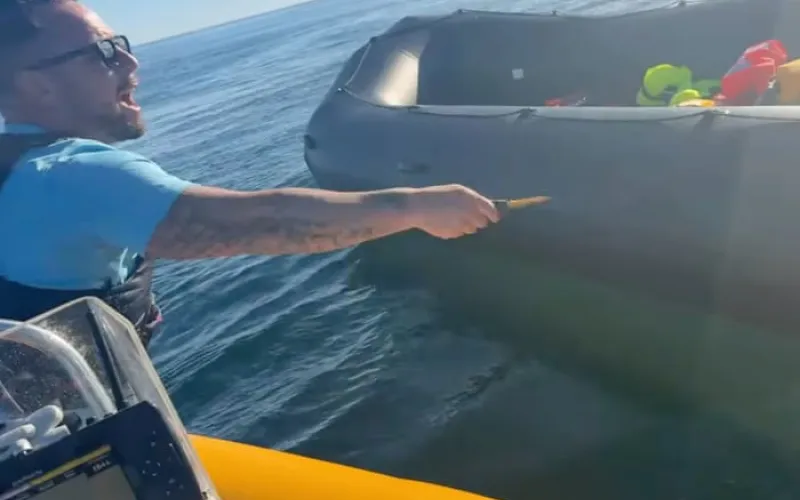 Far-right activist Daniel Thomas charged over alleged dinghy slashing in Channel