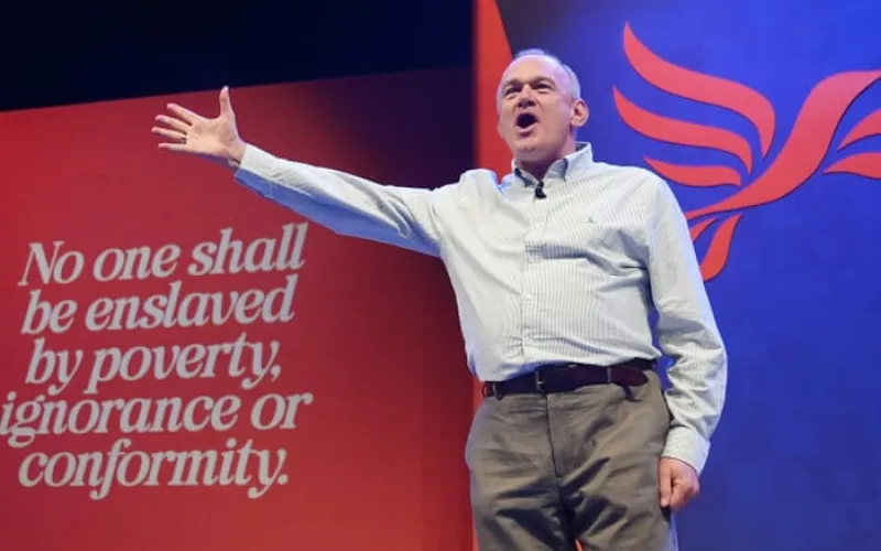 Ed Davey takes aim at Reform and Elon Musk as Lib Dem conference begins