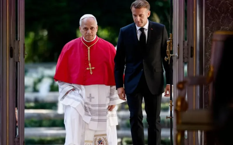 Pope Leo warns against AI and says technology ‘must remain at service of humans’ during first visit to France – as it happened