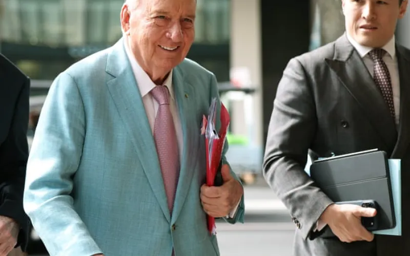 Prominent athlete tells Alan Jones trial he sent shirtless photo before unwanted kiss he wished ‘never happened’