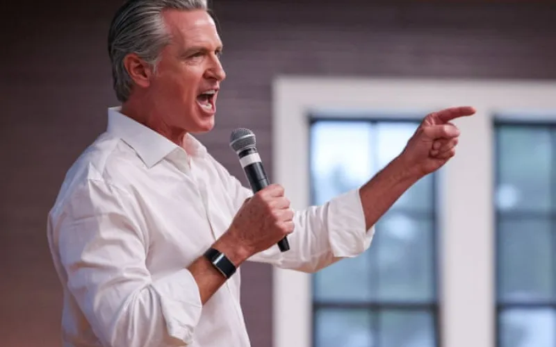Gavin Newsom says he will not run for president in 2028 if Kamala Harris does