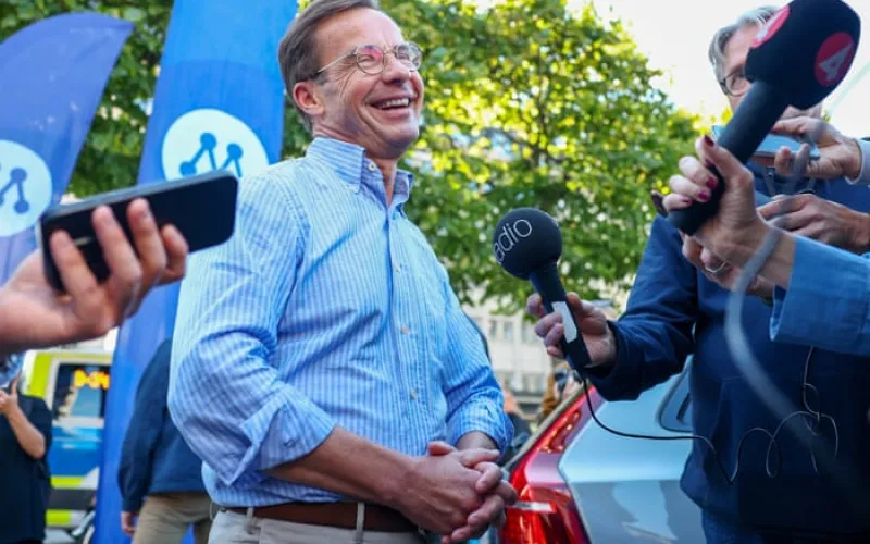 Sweden’s PM channels Trump saying he wants to ‘make Sweden great again’ ahead of election – as it happened