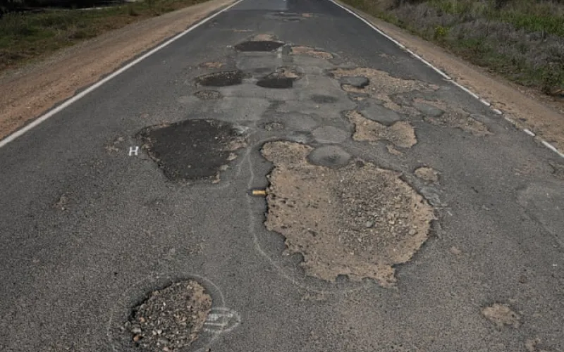 Motorcyclist’s death reignites debate over potholes on Victoria’s ‘deteriorating’ roads