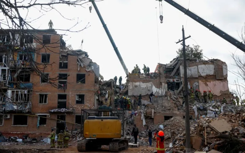 Ukraine says Russia bombed apartment block as birthday gift for Putin