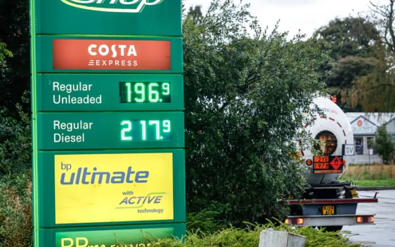 Minister denies UK faces diesel shortage after Trump threatens to ban exports